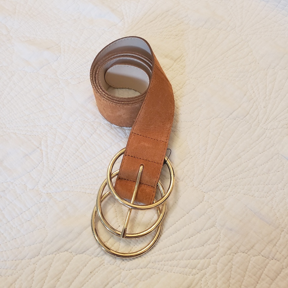 NWT Lulu's Luxe Life Brown Suede Belt